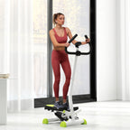 Twister Stepper, Step Machine with Adjustable Resistance, LCD Screen - White