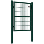 Gartentor aus Stahl Gartent¨¹r mit Griff, Schloss 3 Schl¨¹ssel abschlie?bar Zauntor 97x170cm Gr¨¹n