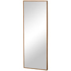 Wandspiegel, hoch, Kiefernholzrahmen, 45L x 125H x 4,8T cm