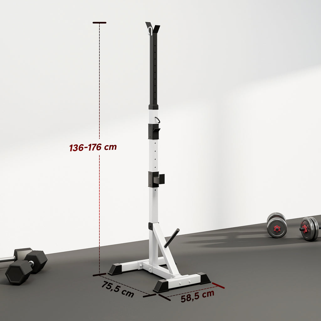 2er Set Hantelständer 3 Ebenen Höhenverstellbar Hantelablage aus Stahl bis 200 kg belastbar Silber+Schwarz