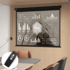 Beamer-Leinwand, Projektionsleinwand, 100 Zoll, 4:3, 203x152 cm, Schwarz