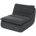Schaumstoff-Bodensessel, Liegesessel, Lounge-Sessel f¨¹r Wohnzimmer, Schlafzimmer, Grau