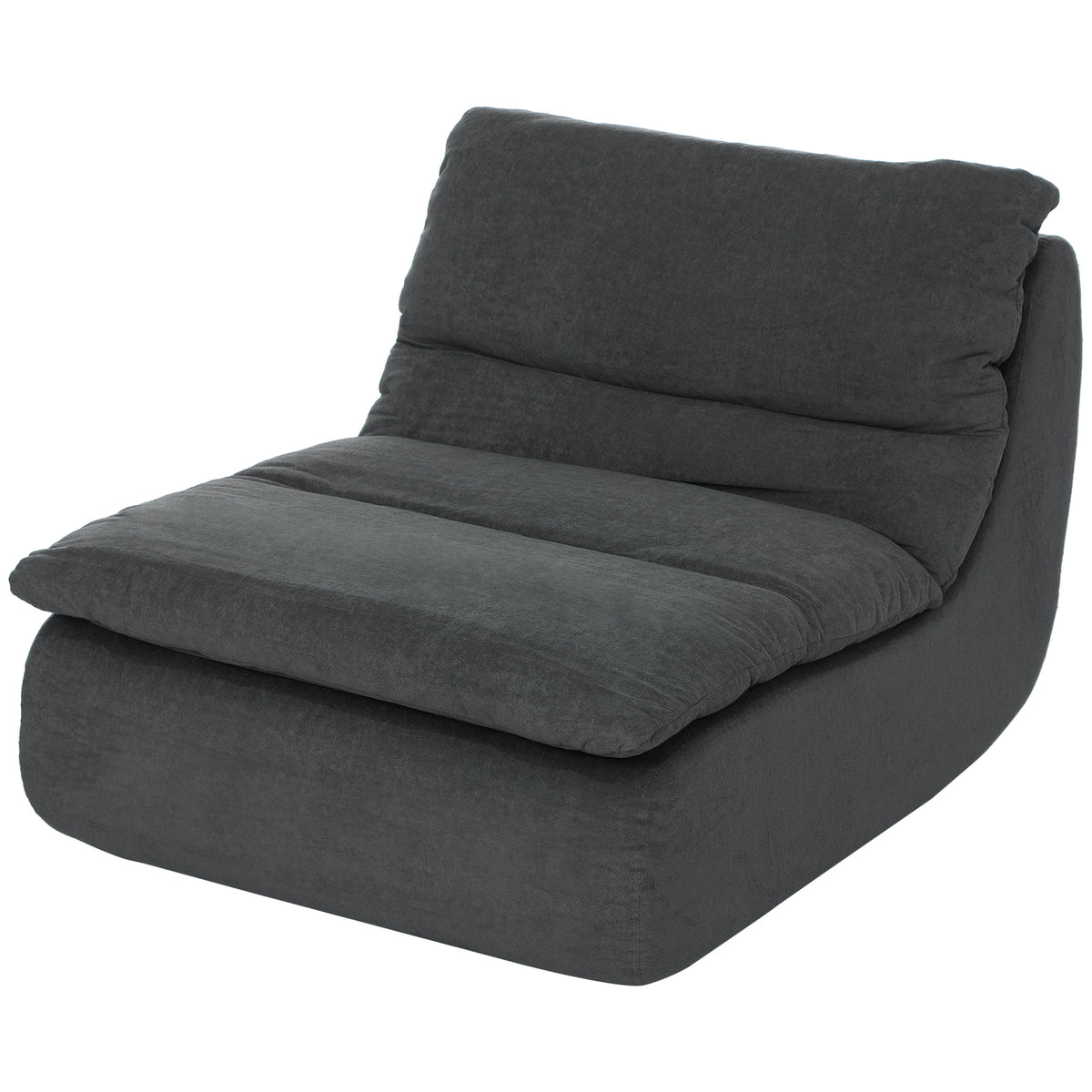 Schaumstoff-Bodensessel, Liegesessel, Lounge-Sessel f¨¹r Wohnzimmer, Schlafzimmer, Grau
