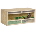 Terrarium für Reptilien/Amphibien, Glasschiebetüren, Lüftungsgitter, 120x50x50cm