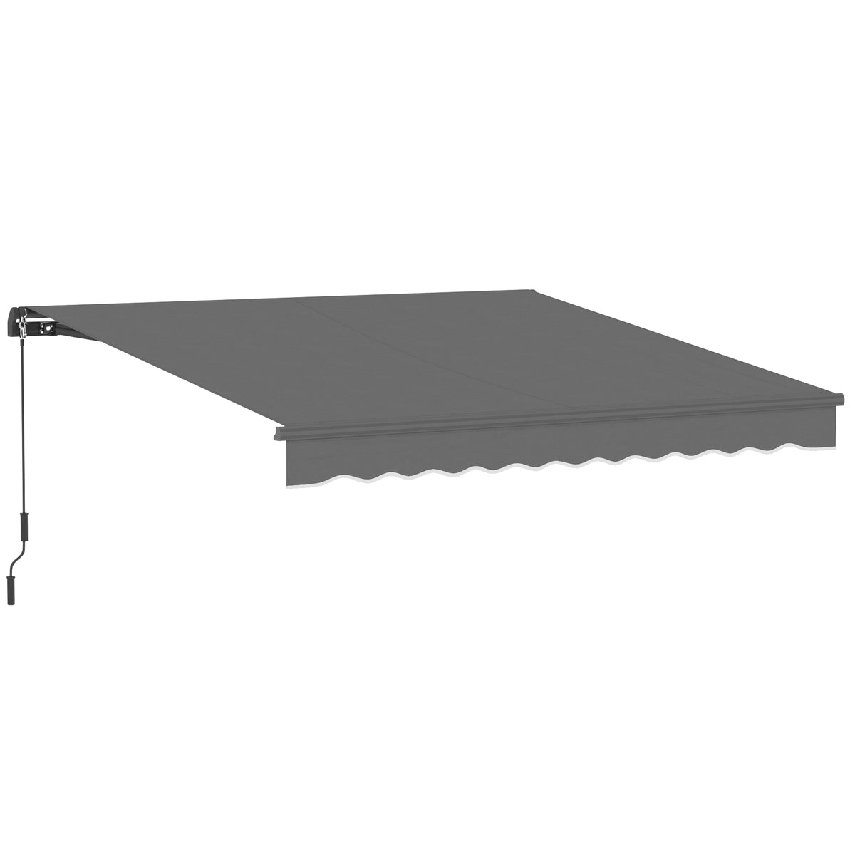 Gelenkarmmarkise Markise 350 x 300cm Gelenkmarkise inkl Kurbel & Wandhalterung, Winkel einstellbar
