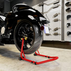 Motorradständer vorne/hinten Montageständer Motorradheber bis 544 kg Stahl Rot