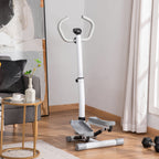 Stepper Heimtrainer f¨¹r Zuhause mit LCD-Bildschirm einstellbare Geschwindigkeit Metall ABS 55 x 53 x 118-128 cm