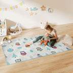 Baby-Spielmatte, Tiermuster, Schaumstoff, 1,5 cm dicke Polsterung, rutschfest