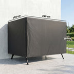 Gartenmöbelabdeckung Abdeckung Schutzhülle für Outdoor-Möbel, 215 cm x 155 cm x 150 cm, Schwarz