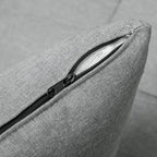 3-in-1 Klappsessel mit Seitentasche, Gästebett mit Kissen, Verstellbarer Rückenlehne, Bettsessel mit Rollen, Hellgrau