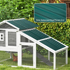 Set of 12 Corrugated Steel Roof Sheet Panels - Green
