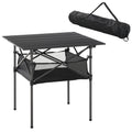 Outdoor Folding Camping Table W/ Storage Bag, Portable for Garden Beach Picnic