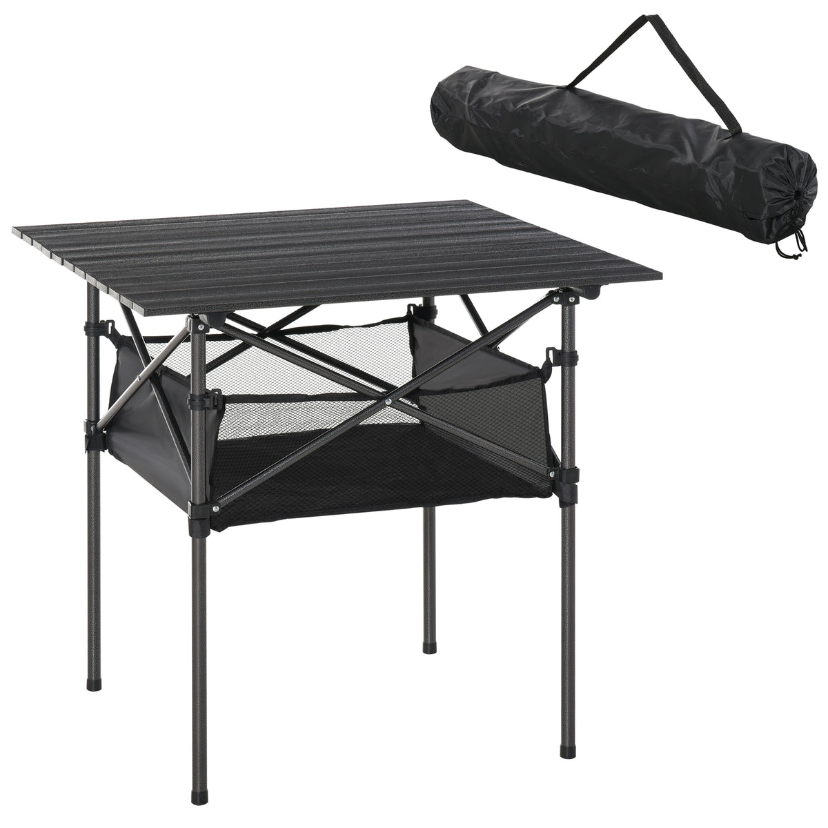 Outdoor Folding Camping Table W/ Storage Bag, Portable for Garden Beach Picnic