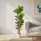 150cm Artificial Fiddle Leaf Fig Tree - Green