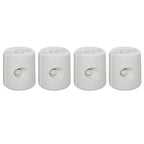 4 Pack 36 kg Gazebo Weights, Canopy Tent Weights with Rapid Clip, Gazebo Leg Weights Fill with Sand or Water, White