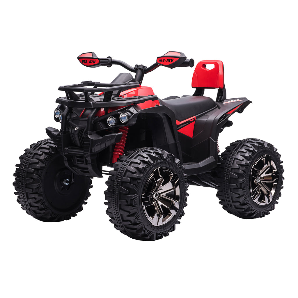 Elektro-Kinderquad, 3-8 km/h, 45 Min. Betriebszeit, LED-Scheinwerfer, Musikplayer mit USB, für Kinder 3 bis 5 Jahre