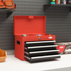 Werkzeugkasten Werkzeugtrolley, inkl. Schloss, 2 Schl¨¹ssel, 45 cm x 24,5 cm x 32,5 cm, Rot