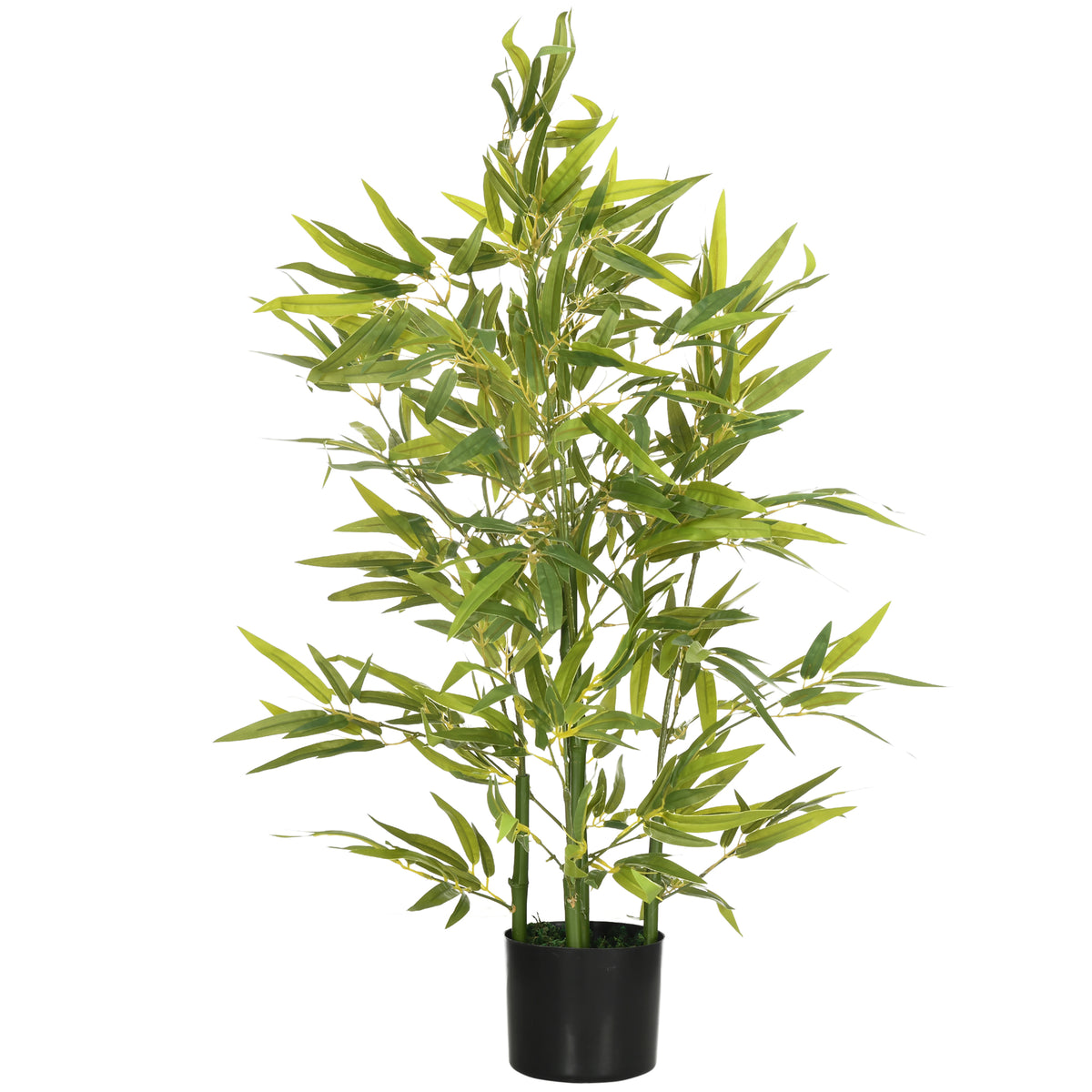 Künstlicher Baum, Kunstpflanze, 5 Stämme, 504 Blätter, robuster Topf, Kunststoff