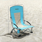 2er Set Campingst¨¹hle klappbar Campingstuhl mit Getr?nkehalter Netzr¨¹ckenlehne bis 120 kg Blau
