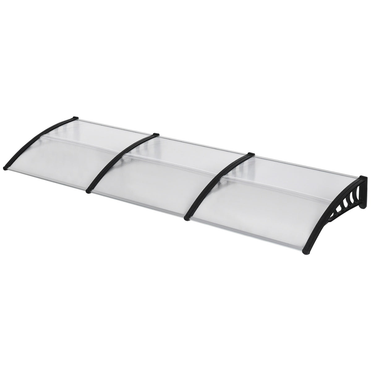 Front Door Canopy, Outdoor Awning, Rain Shelter, 303 x 96cm , Clear