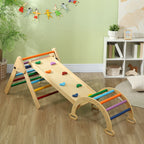 5-in-1 Toddler Climbing Frame with Ramp, Arch, for 18-48 Months, Multicoloured