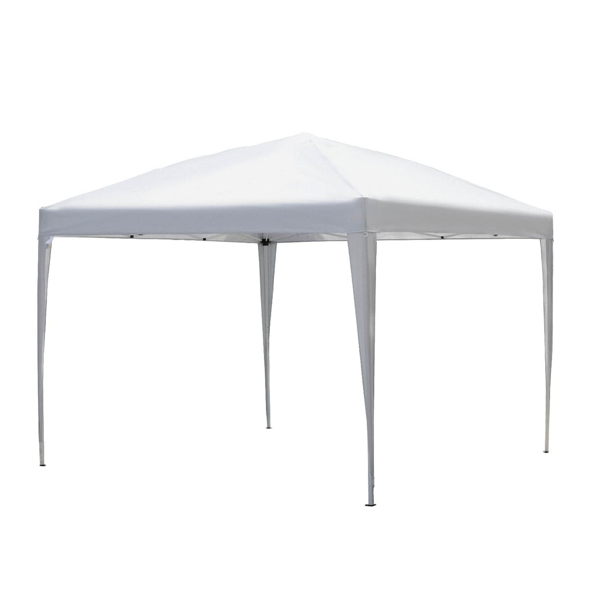 Pavillon, 2,95 x 2,95 m Pop-Up-Faltpavillon, Gartenpavillon, Partyzelt, UV-Schutz, Stahl+Oxfordstoff, Weiß