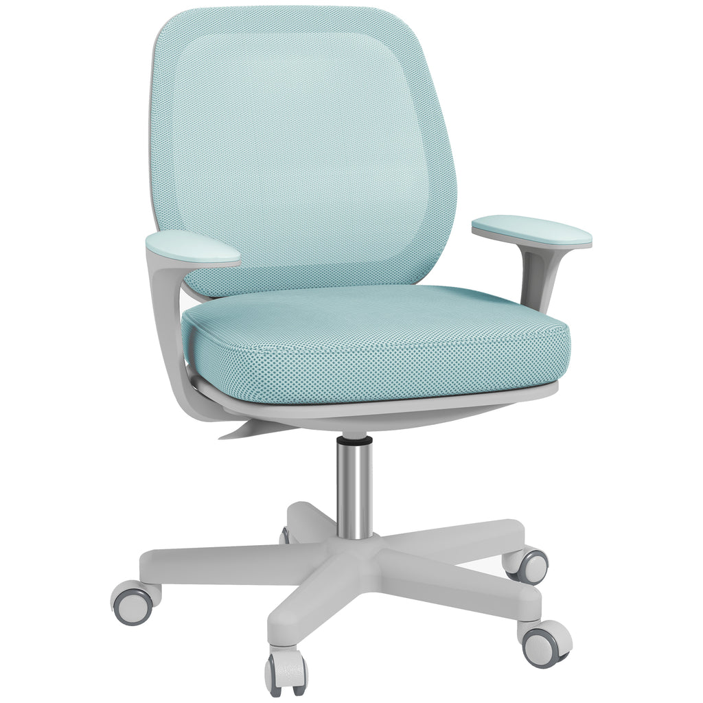 Bürostuhl, Ergonomisch Schreibtischstuhl mit Drehfunktion, Höhenverstellbar 55 x 48 x 82,5-94,5 cm Grün