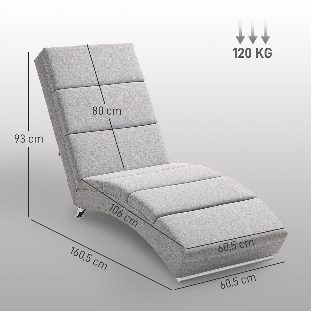 Polstersessel mit R¨¹ckenlehne, Relaxsessel mit Stahlbeinen & dicker Polsterung, f¨¹r Wohnzimmer, Schlafzimmer, Hellgrau