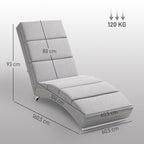 Polstersessel mit R¨¹ckenlehne, Relaxsessel mit Stahlbeinen & dicker Polsterung, f¨¹r Wohnzimmer, Schlafzimmer, Hellgrau