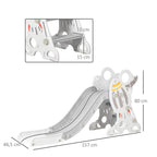 Space-Themed Baby Slide Freestanding Slide for Kids, for Ages 1.5-3 Years - Grey