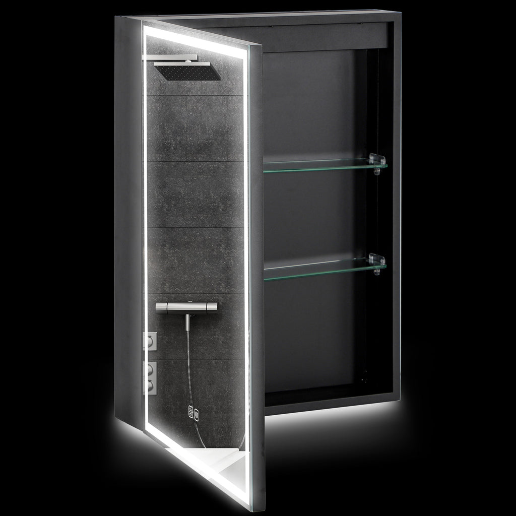 LED Mirror Bathroom Cabinet, with Shaver Socket