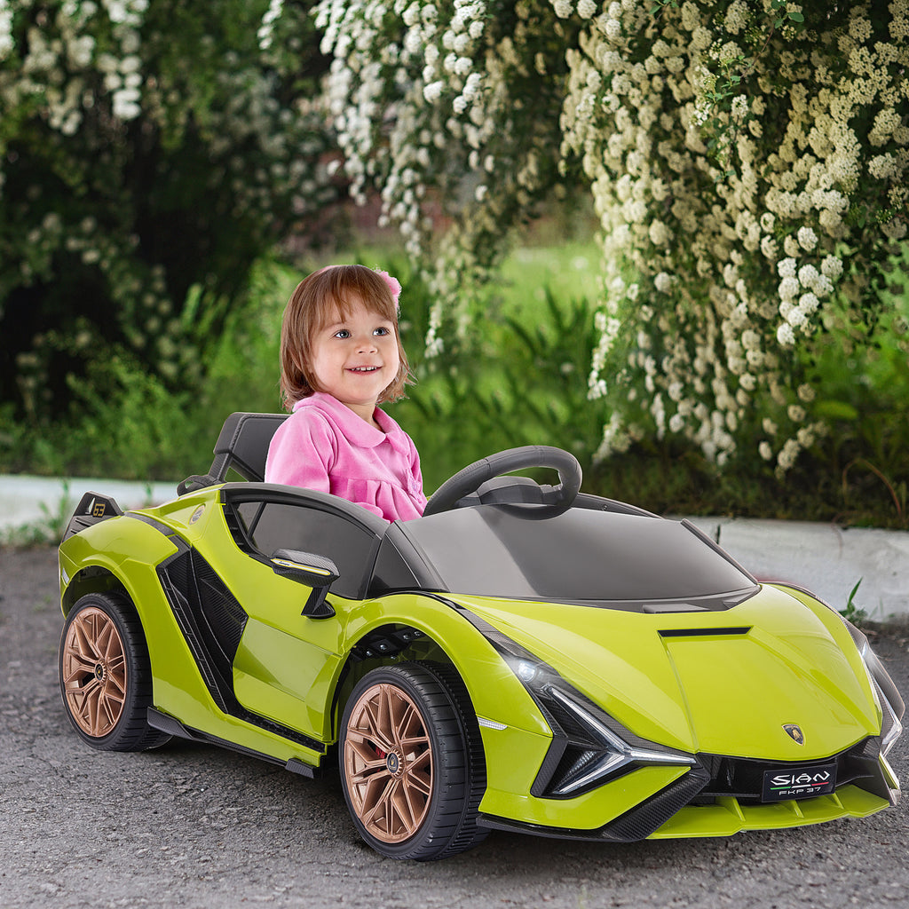 Kinder-Elektroauto, Lamborghini, 3-5 km/h, Fernsteuerung, für 3-5 Jahre, Grün