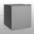 Mini-Gefrierschrank 35 L Gefrierbox elektrisch freistehend 161W Mini Gefriertruhe 47 x 44,2 x 48,8 cm Grau