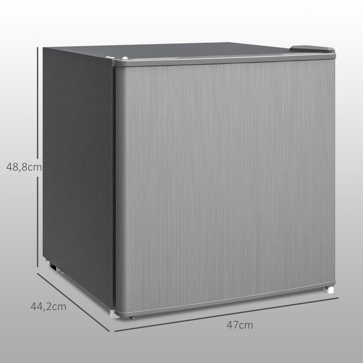 Mini-Gefrierschrank 35 L Gefrierbox elektrisch freistehend 161W Mini Gefriertruhe 47 x 44,2 x 48,8 cm Grau