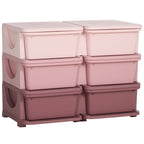 Kids Storage Unit, with Six Drawers - Pink