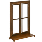 Dekorativer Fensterrahmen für den Garten, Vintage-Design, 55 cm x 19 cm x 80 cm, Metall, Braun