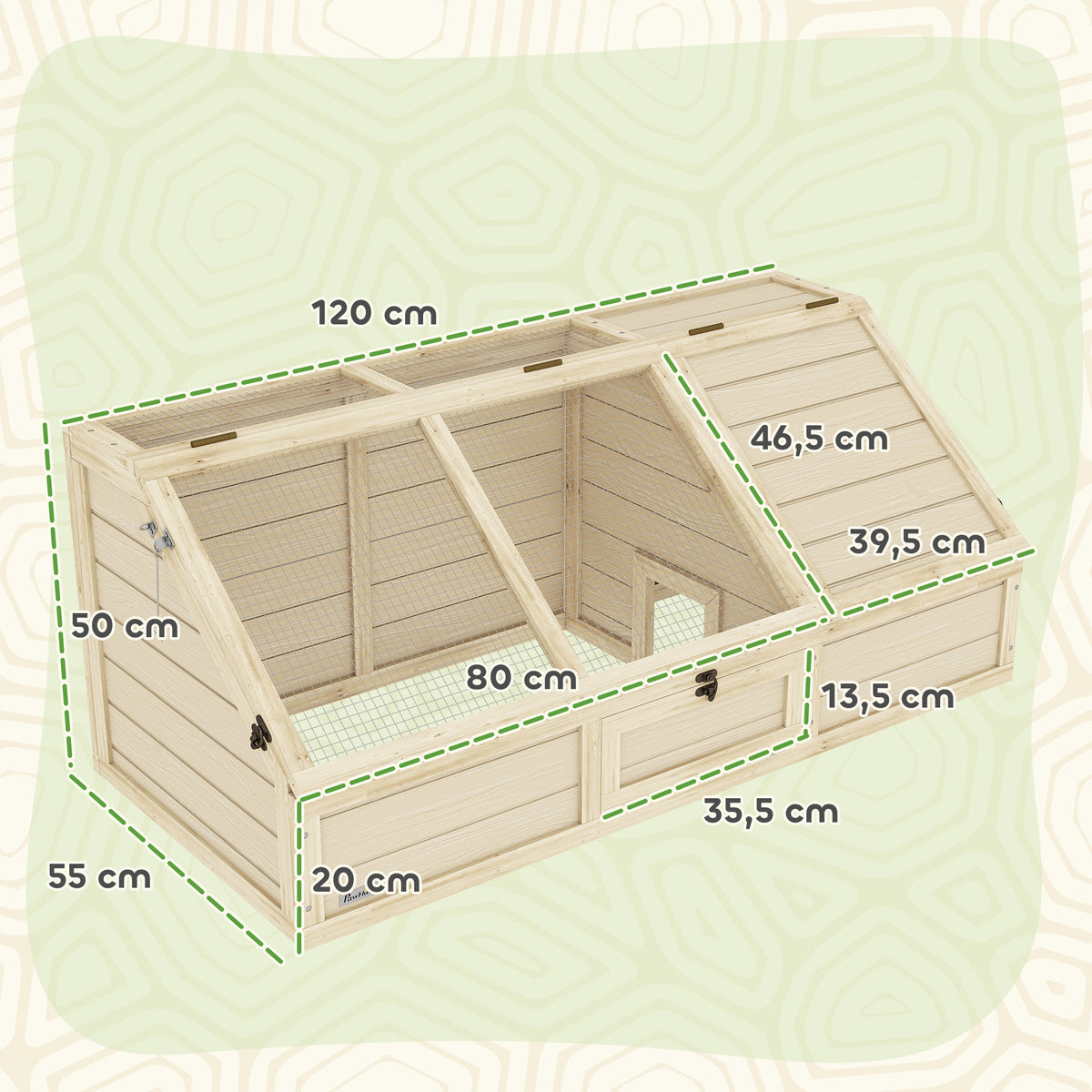 Schildkr?tenbox, Outdoor Schildkr?tengehege, bodenloses Design, leicht zu ?ffnen, Schildkr?tenhaus, Natur