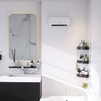 Heizlüfter zur Wandmontage 2000W mit Fernbedienung 2 Heizmodus LED-Display 12h Timer für Badezimmer