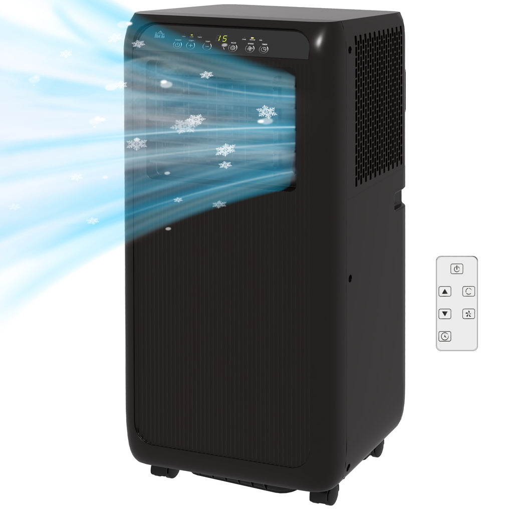 Mobile Klimaanlage Mini Klimagerät, 24-Stunden-Timer, 3 Geschwindigkeiten, 33 x 28 x 68,5 cm, Schwarz