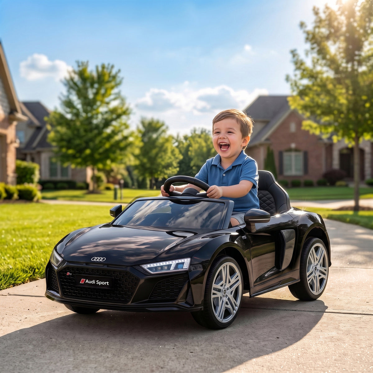 Kinder Elektroauto Audi R8 12V Kinderauto Fernbedienung Schwarz
