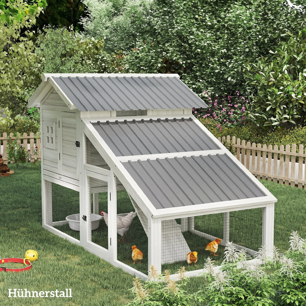 Set of 12 Corrugated Steel Roof Sheet Panels - Light Grey