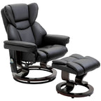 Relaxsessel mit Massagefunktion Fußhocker Liegefunktion Kunstleder 79 x 82 x 101 cm