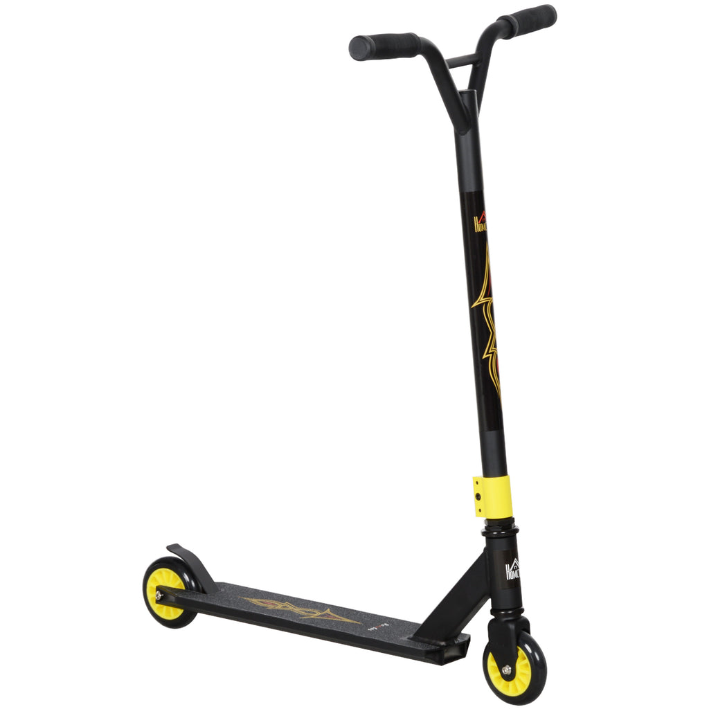 Pro Stunt-Scooter, Tretroller für Freestyle Tricks, Aluminium, Metall, Kunstleder, für Kinder und Erwachsene, Gold