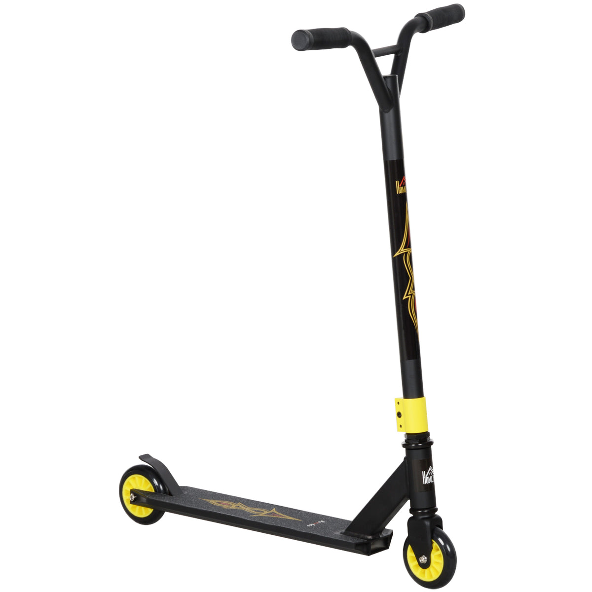 Pro Stunt-Scooter, Tretroller für Freestyle Tricks, Aluminium, Metall, Kunstleder, für Kinder und Erwachsene, Gold