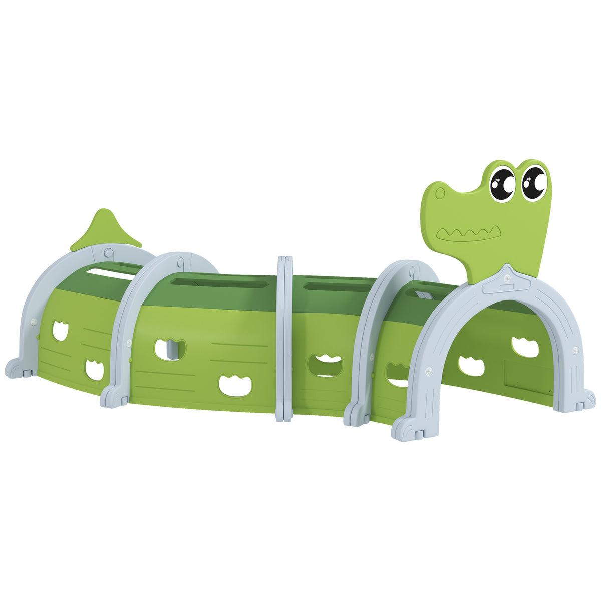 Crocodile Design Kids Play Tunnel for Ages 3-6 Crawl and Climb