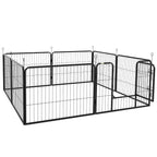Steel 8 Panel Dog pen Pet Puppy PlayPen Grey