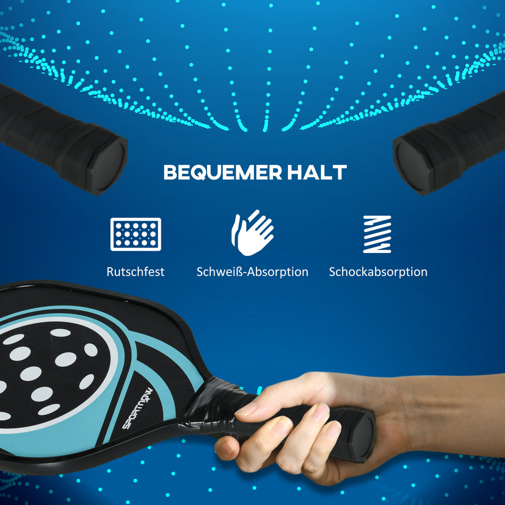 Pickleball Paddles Set mit 4 Schläger für Anfänger Freizeitspieler