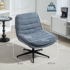 Drehbarer B¨¹rostuhl mit breitem Sitz, Ger?umiger Polsterstuhl f¨¹rs B¨¹ro, Arbeitszimmer, Dunkelgrau