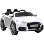 Kinder-Elektroauto, Audi TT RS Roadster, 3 km/h, Fernbedienung, LED, USB, Weiß