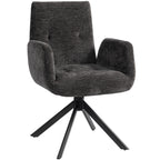 Polstersessel, Akzentsessel, modernes Design, drehbar, bis 120 kg, Schwarz
